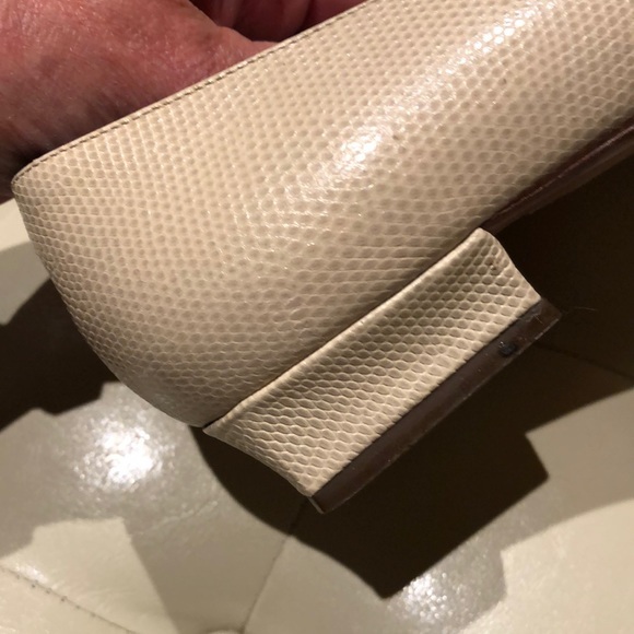 Phyllis Poland Genuine Italian leather low heel size 7.5 - Picture 7 of 11